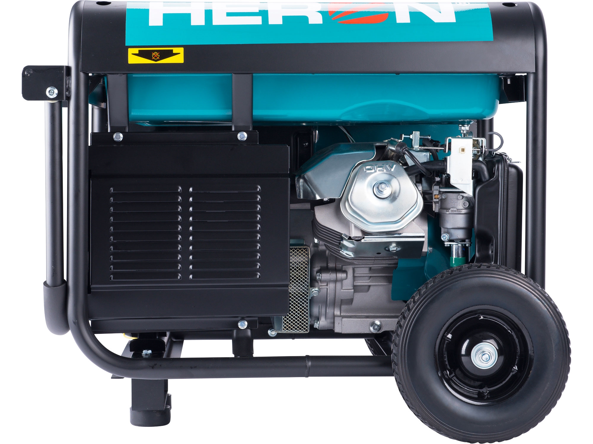 elektrocentrála benzínová 15HP/6,8kW/8,5kVA (400V), 5,5kW (230V), elektrický start, podvozek - Obrázek 4