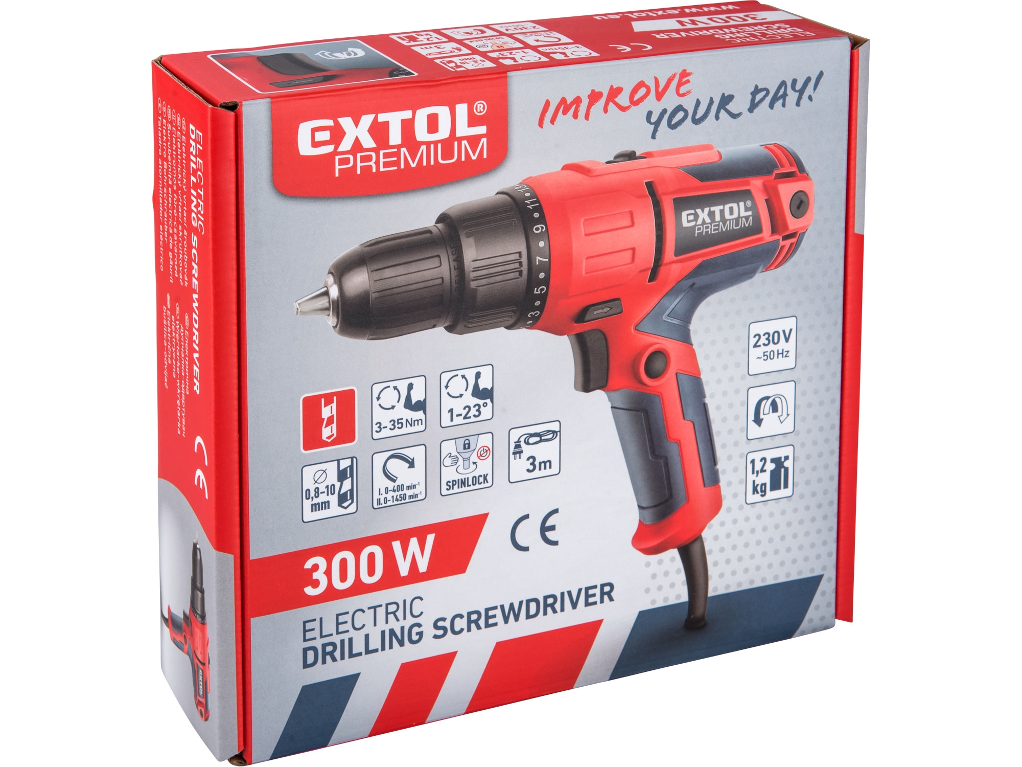 vrtací šroubovák elektrický, 300W, 35Nm - Obrázek 5