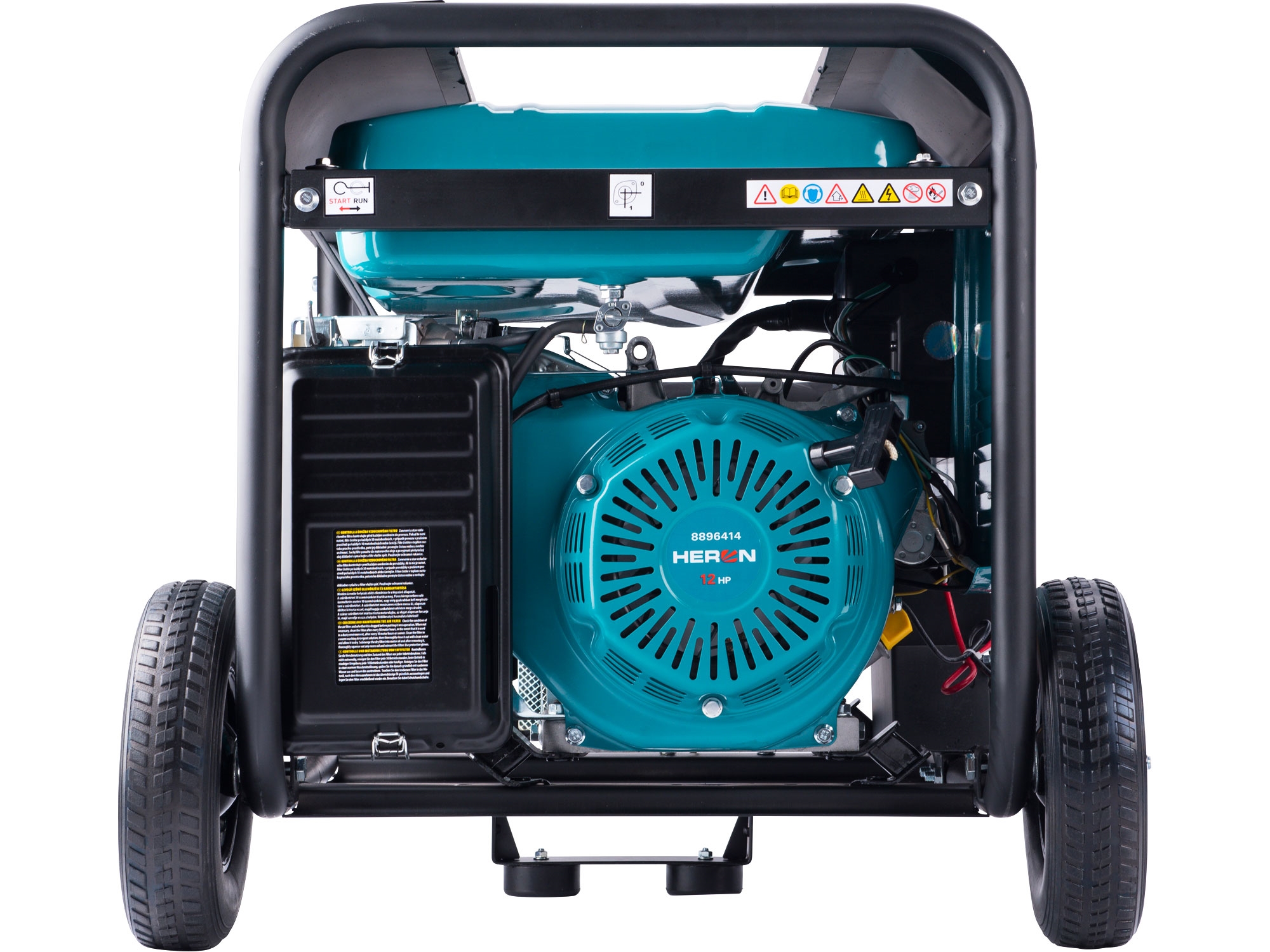 elektrocentrála benzínová 13HP/5,5kW/6,8kVA (400V), 2x2,2kW (230V), elektrický start, podvozek - Obrázek 3