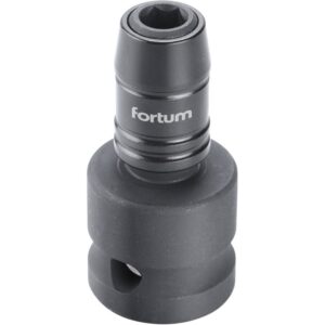 adaptér rázový 1/2" čtyřhran na hroty 1/4", Quick-Lock, CrMoV