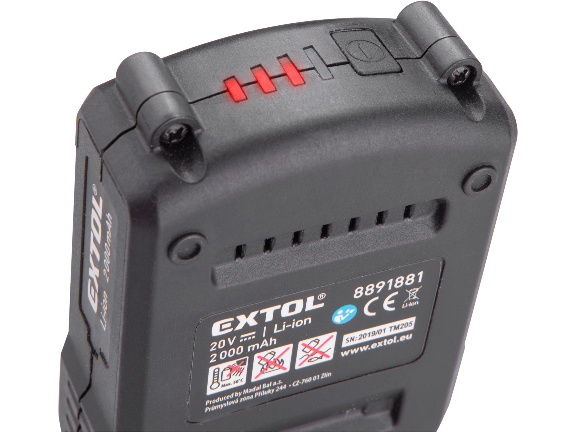 kladivo vrtací aku SHARE20V, 1,2J, SDS plus, 20V Li-ion, 2Ah - Obrázek 5
