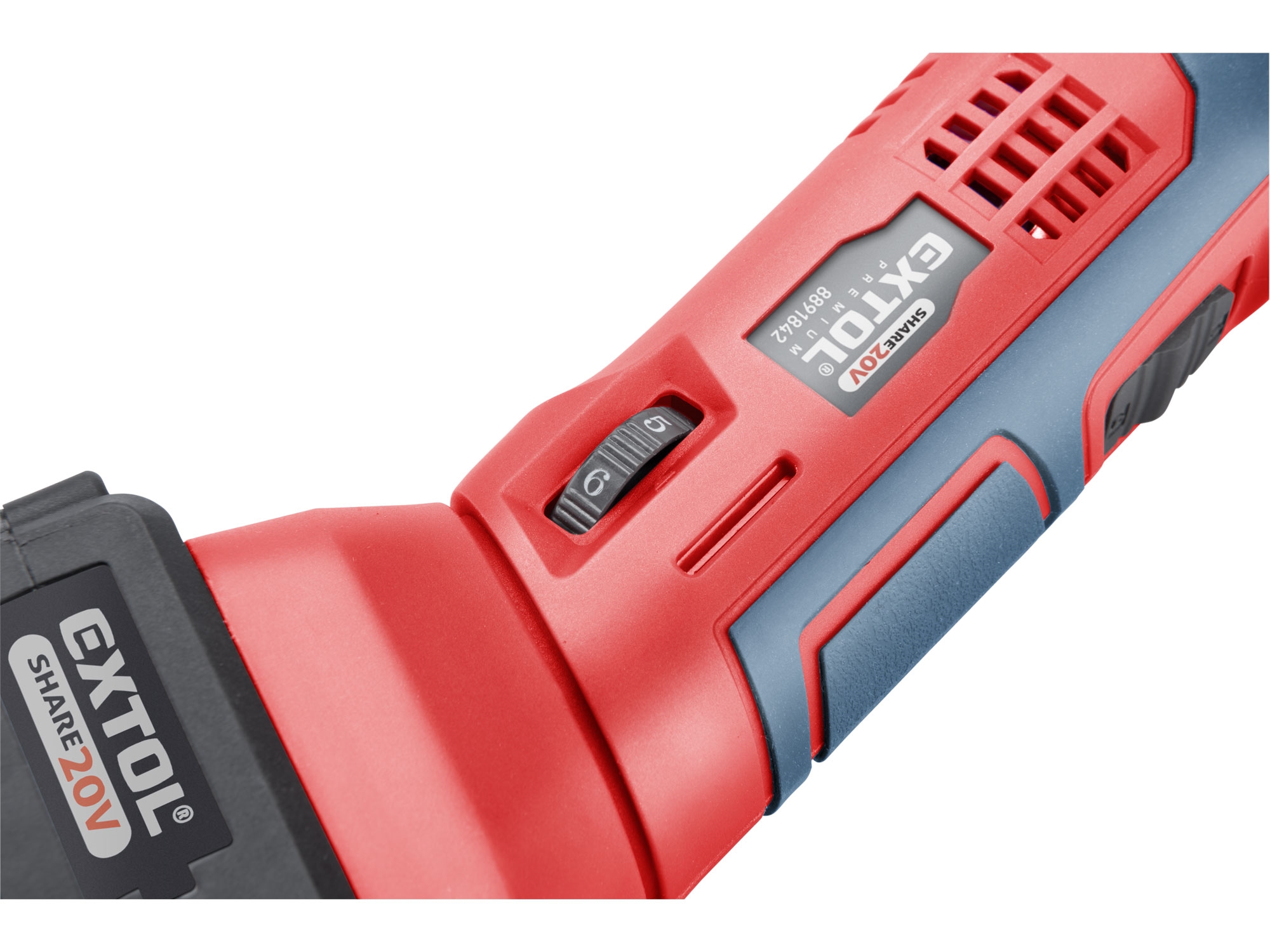 bruska multifunkční aku SHARE20V, rychloupínací, 20V Li-ion, 2Ah - Obrázek 4