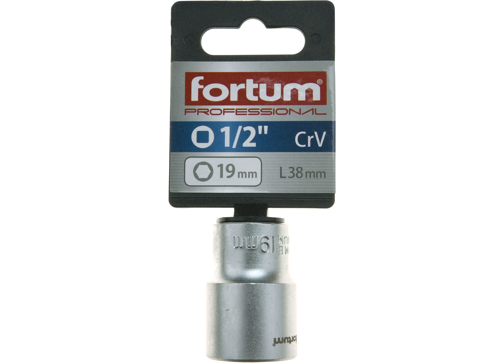 hlavice nástrčná 1/2", 19mm, L 38mm - Obrázek 2