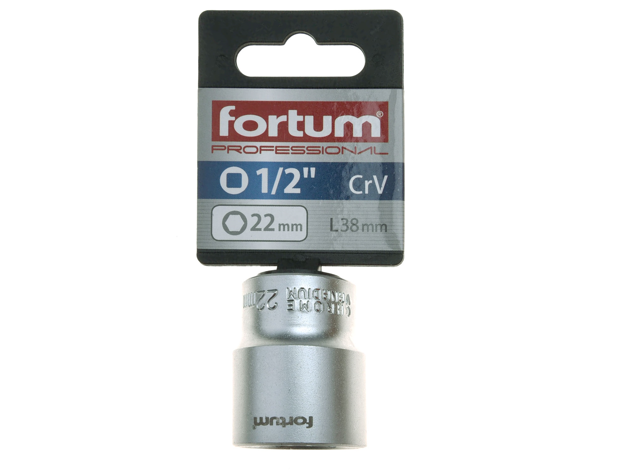 hlavice nástrčná 1/2", 22mm, L 38mm - Obrázek 2