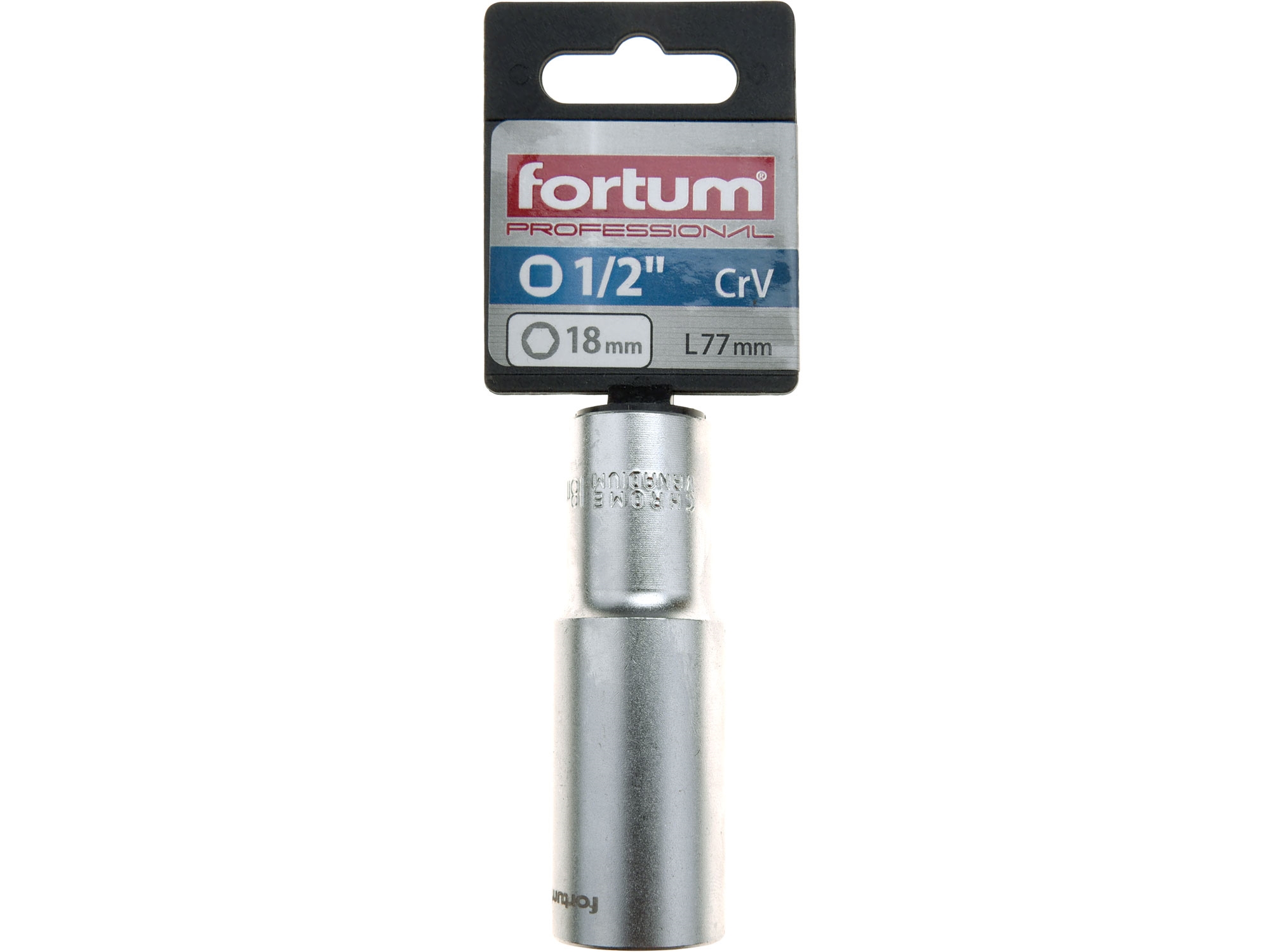 hlavice nástrčná prodloužená 1/2", 18mm, L 77mm - Obrázek 2