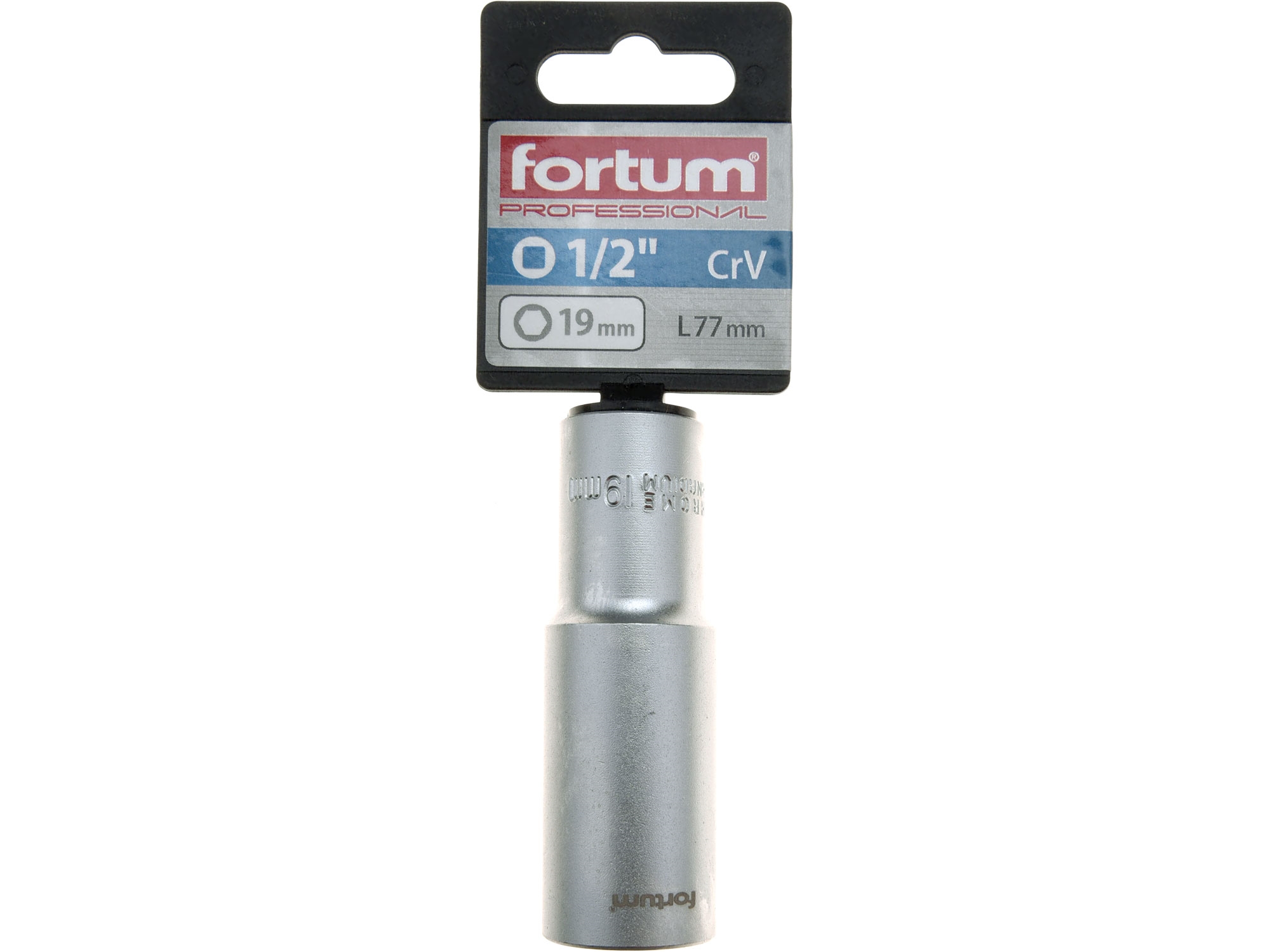 hlavice nástrčná prodloužená 1/2", 19mm, L 77mm - Obrázek 2