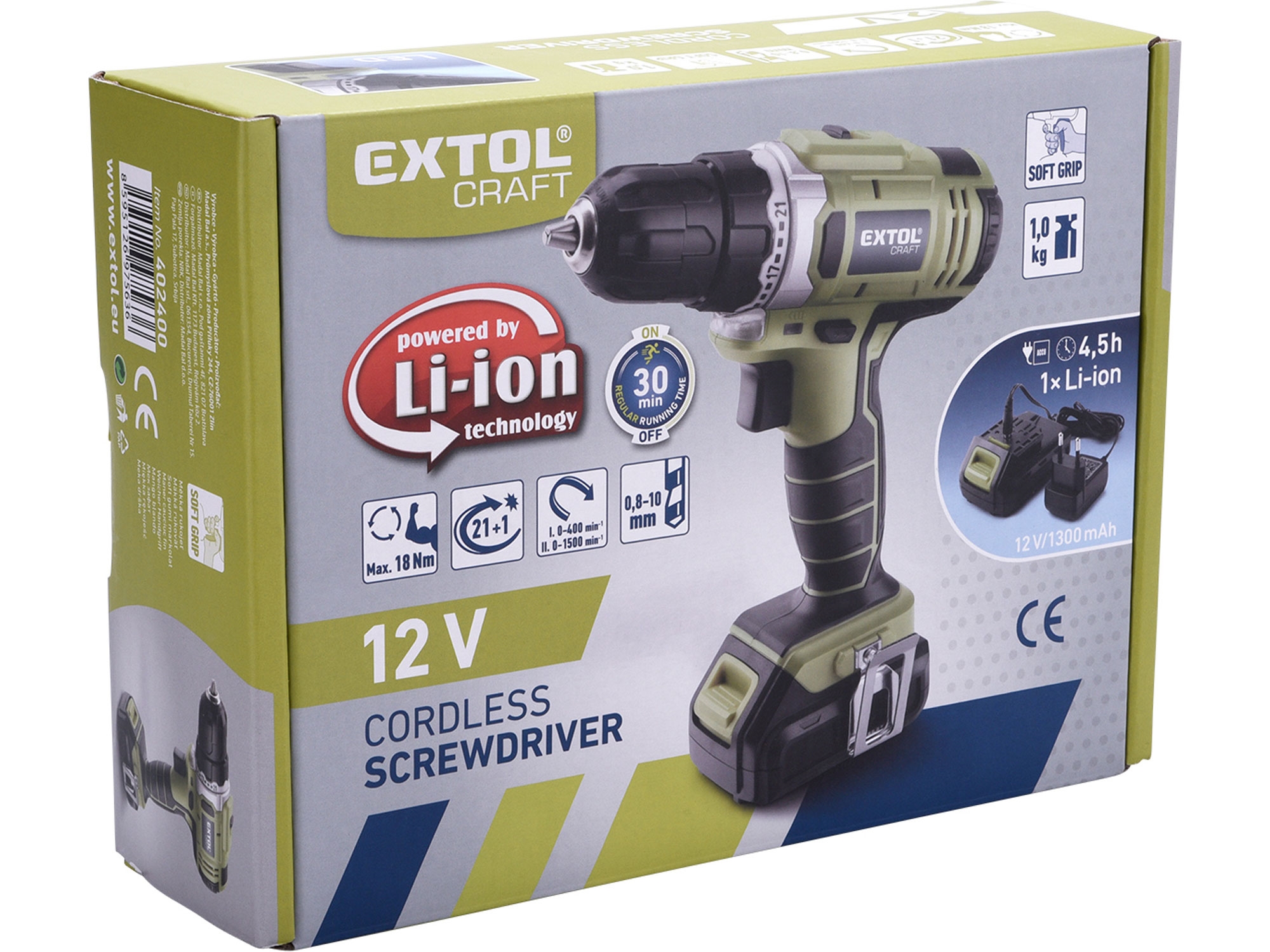 vrtací šroubovák aku, 12V Li-ion, 1300mAh - Obrázek 5