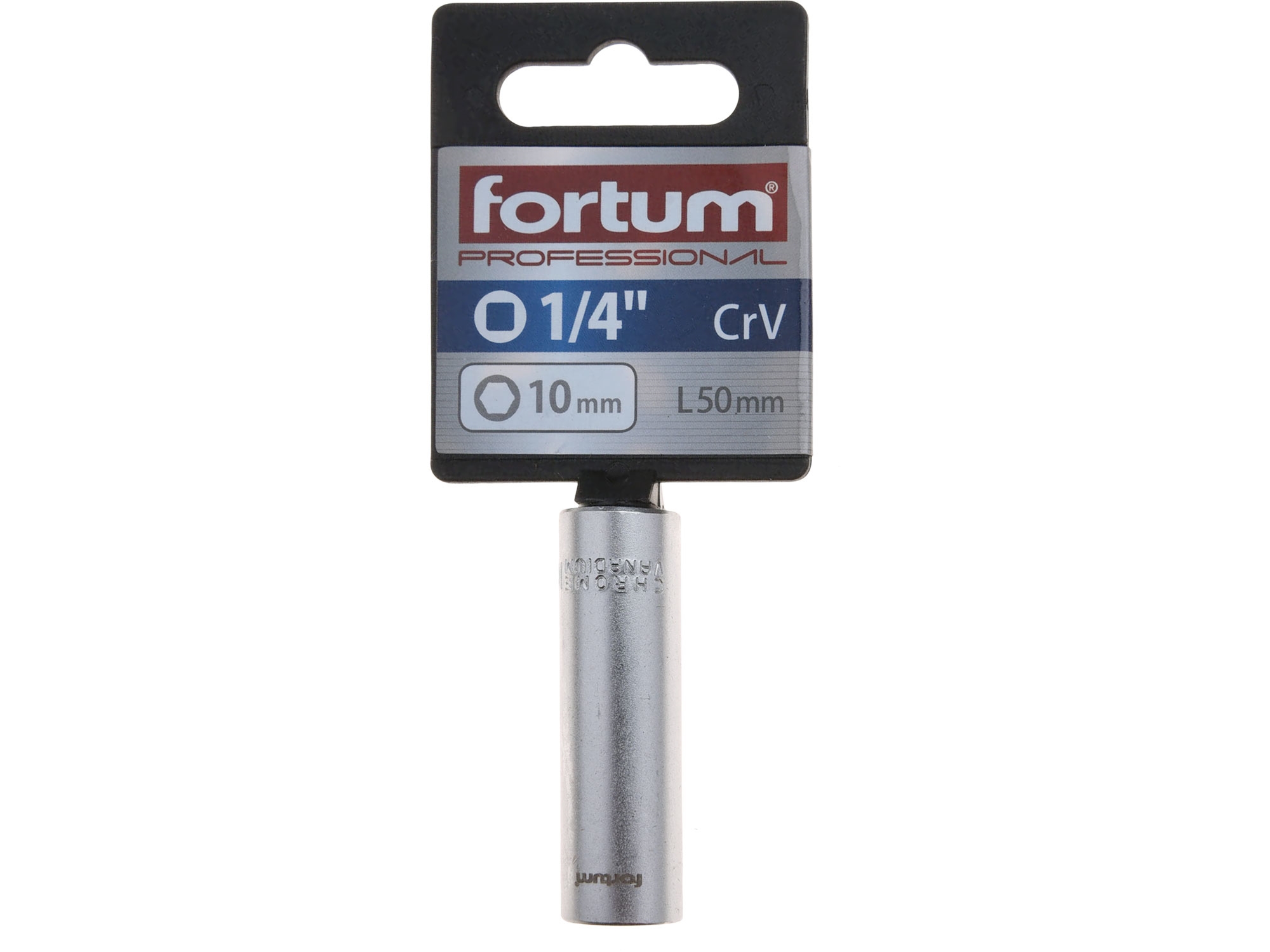 hlavice nástrčná prodloužena 1/4", 10mm, L 50mm - Obrázek 2