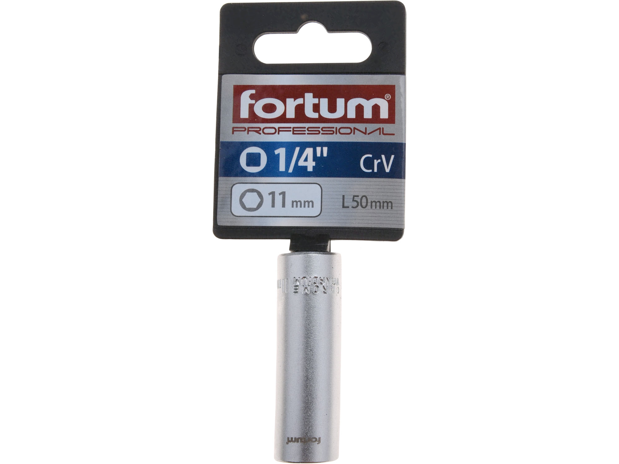 hlavice nástrčná prodloužena 1/4", 11mm, L 50mm - Obrázek 2