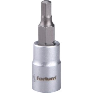 hlavice zástrčná 1/4" imbus, H 4, L 38mm