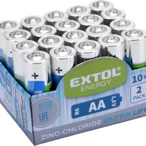 baterie zink-chloridové, 20ks, 1,5V AA (R6)