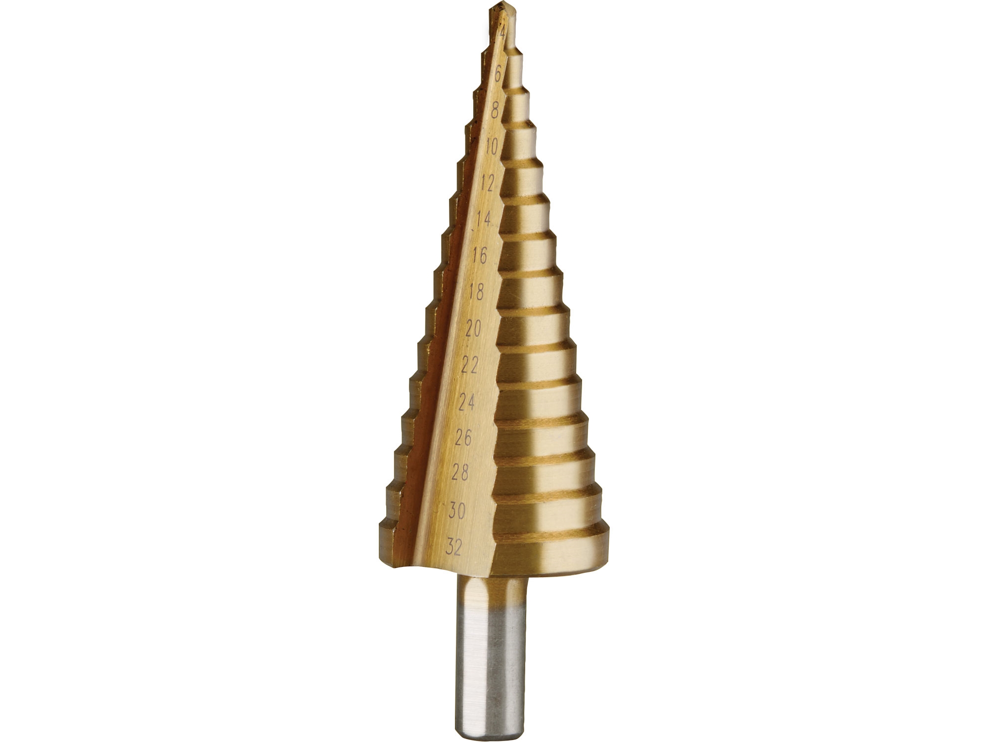 vrtáky stupňovité, sada 3ks, O 4-12/1mm, O 4-20/2mm, O 4-32/2mm, HSS - Obrázek 2