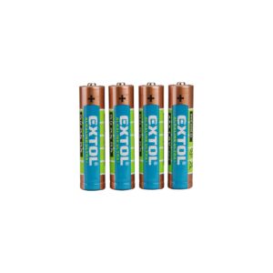 baterie alkalické, 4ks, 1,5V AAA (LR03)
