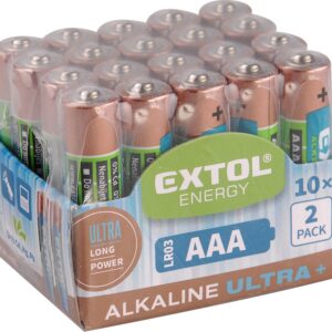 baterie alkalické, 20ks, 1,5V AA (LR6)