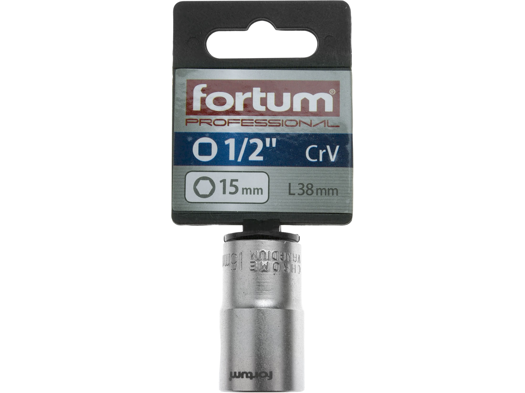 hlavice nástrčná 1/2", 15mm, L 38mm - Obrázek 2