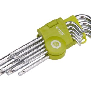 L-klíče TORX, sada 9ks, T 10-50