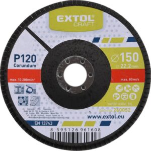 kotouč lamelový šikmý korundový, P120, O 150mm