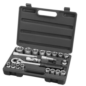 hlavice nástrčné, sada 21ks, 1/2", CrV