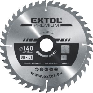 kotouč pilový s SK plátky, O140x2,6x16mm, 30T