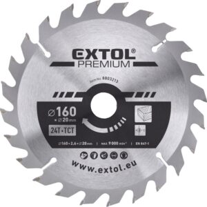 kotouč pilový s SK plátky, O 160x2,6x20mm, 24T