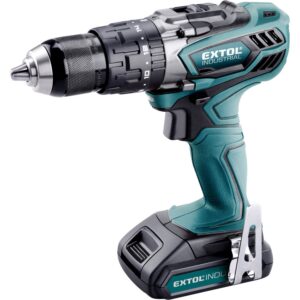 vrtací šroubovák aku s příklepem, 18V Li-ion, 4 pólový motor, 2000mAh