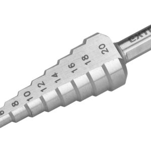 vrták stupňovitý, O 4-20mm/po 2mm, HSS-M2