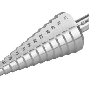 vrták stupňovitý, O 6-30mm/po 2mm, HSS-M2