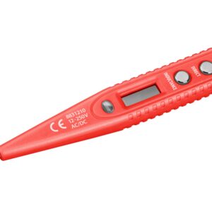 zkoušečka napětí digitální s displejem 12-220V, délka 146mm, pro AC/DC (střídavý/stejnosměrný proud)