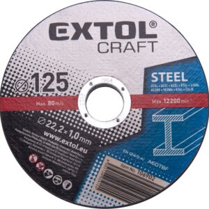 kotouče řezné na kov, 5ks, O 125x1,0x22,2mm