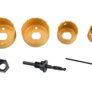 vrtáky vykružovací korunkové, 4 průměry O 32-54mm, HSS/Bi-metal