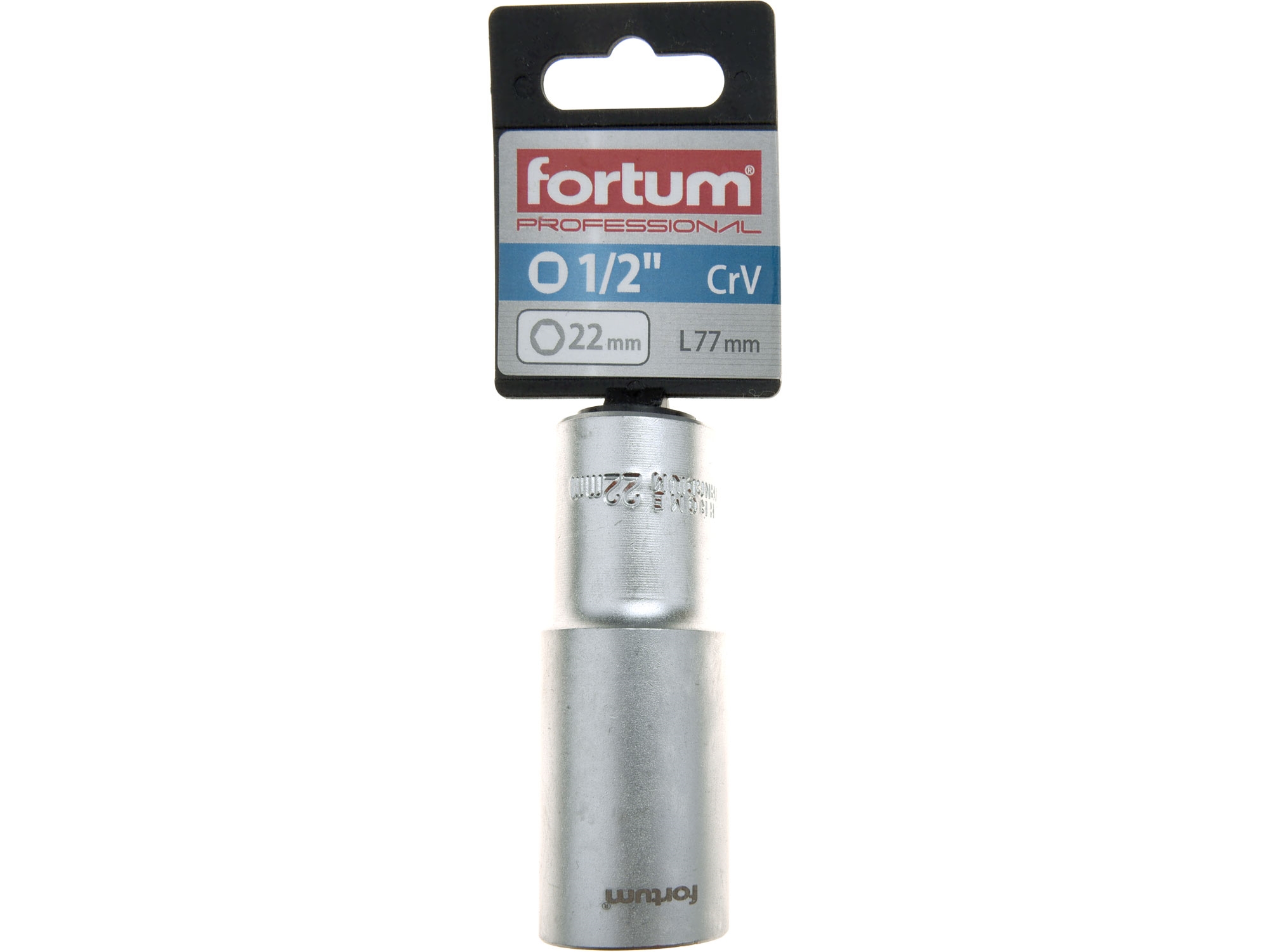 hlavice nástrčná prodloužená 1/2", 22mm, L 77mm - Obrázek 2