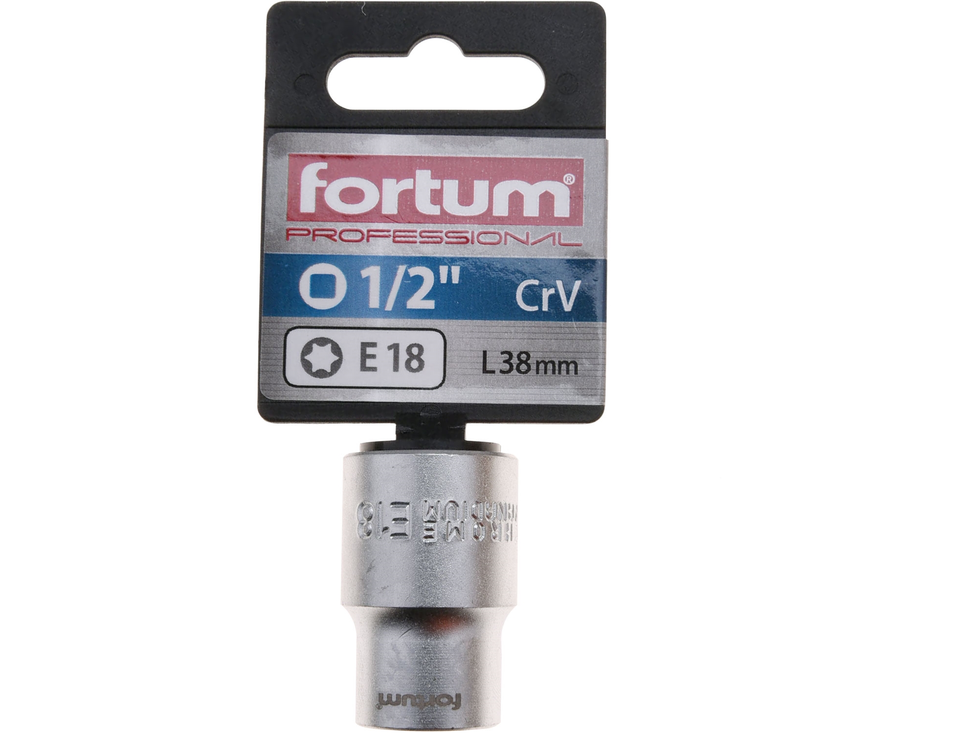 hlavice nástrčná vnitřní TORX 1/2", E 18, L 38mm - Obrázek 2