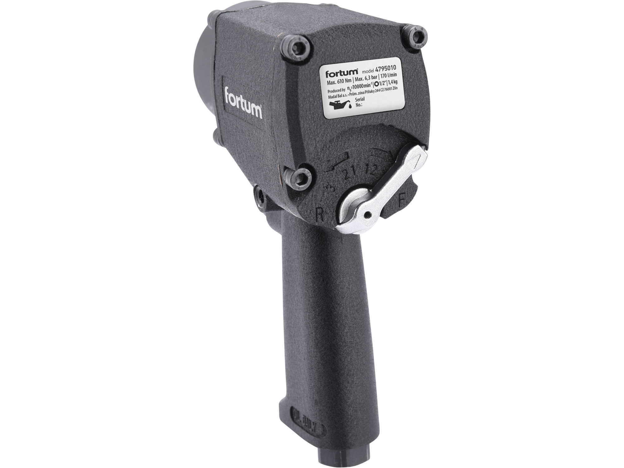 utahovák rázový, 1/2", pneu, 610Nm, MINI - Obrázek 2