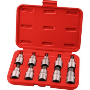 hlavice zástrčné IMBUS, sada 10ks, 1/2", CrV/S2