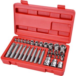 hlavice a hroty Torx sada 35ks, 1/4",3/8", 1/2", CrV