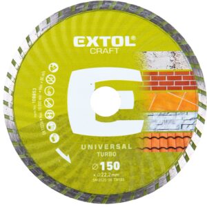 kotouč diamantový řezný, turbo - suché i mokré řezání, O 150x22,2x2,3mm
