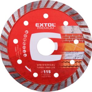 kotouč diamantový řezný, turbo Long Life - suché i mokré řezání, 115x22,2x2,3mm