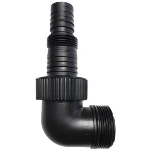 koleno s redukcí, šroubení G 1 1/2" a G 1", hadičník 1" a 1 1/4"