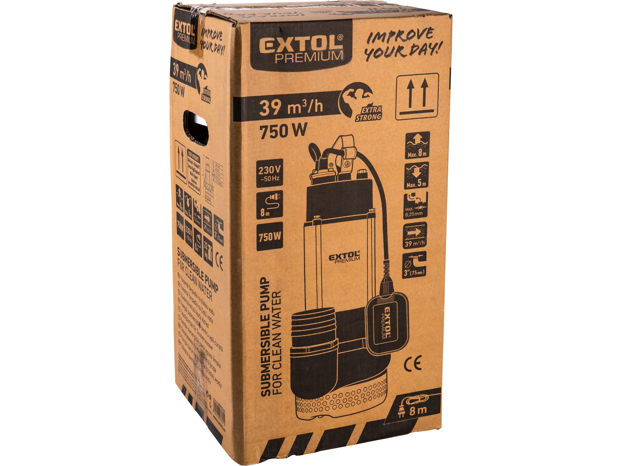 čerpadlo ponorné, 750W, 39000l/h - Obrázek 4
