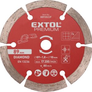 kotouč diamantový, řezný, segmentový, ?89×1,0×10mm