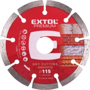 kotouč diamantový řezný segmentový - suché řezání, O 115x22,2x2mm