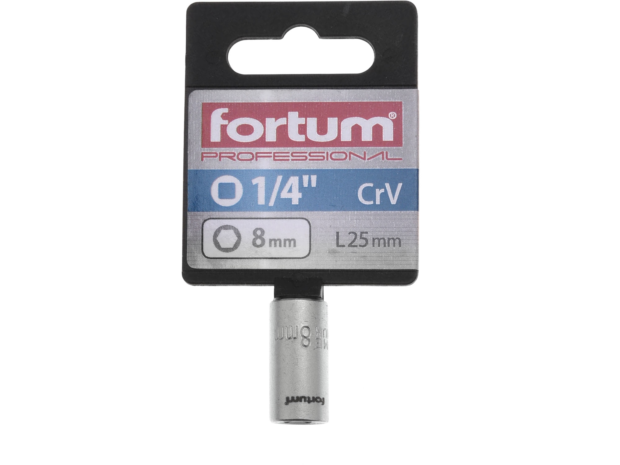 hlavice nástrčná 1/4", 8mm, L 25mm - Obrázek 2