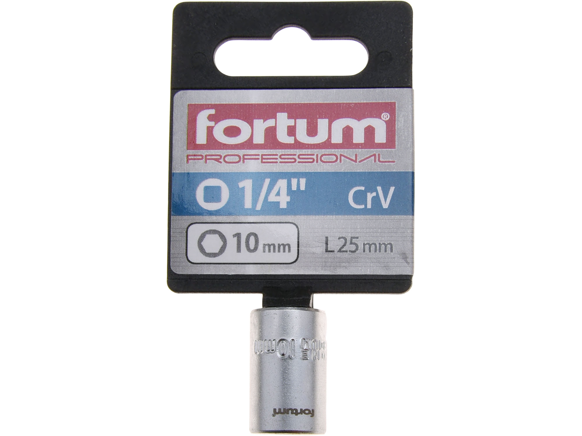 hlavice nástrčná 1/4", 10mm, L 25mm - Obrázek 2