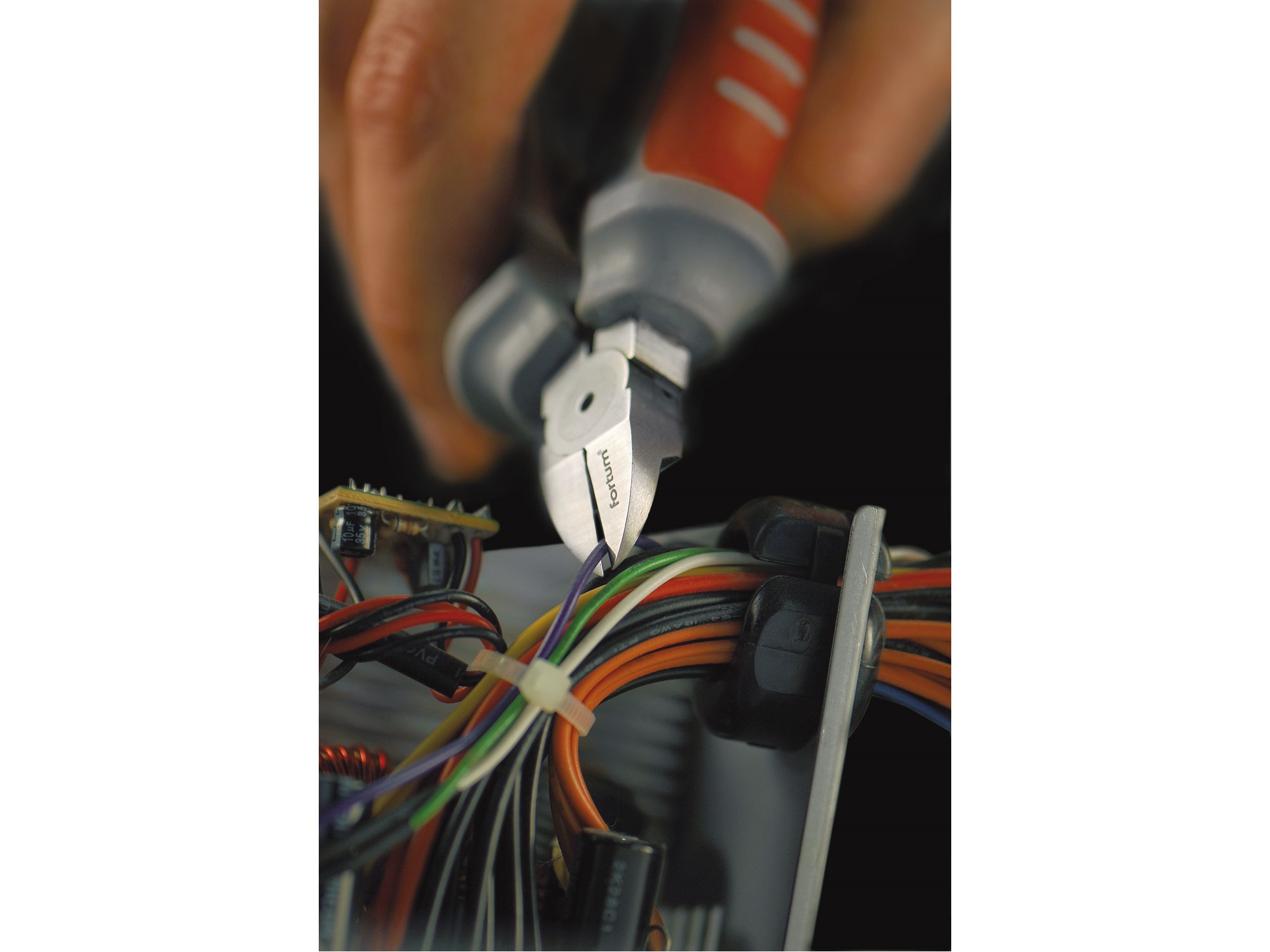 kleště štípací boční pro elektroniku, 100mm, 61CrV5 - Obrázek 2