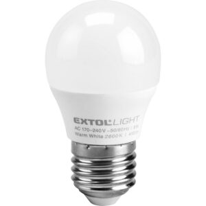 žárovka LED mini, 410lm, 5W, E27, teplá bílá
