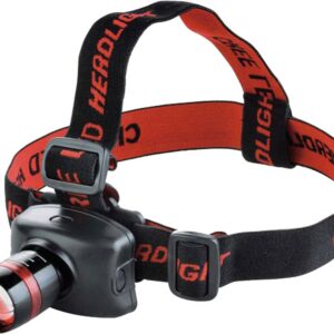 čelovka 120lm CREE, 3W CREE LED, hliník a ABS plast
