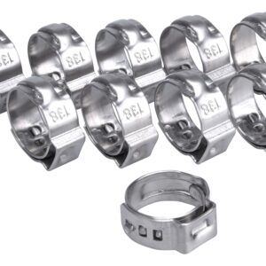 spona na hadici, 10ks, ?13,8mm, INOX