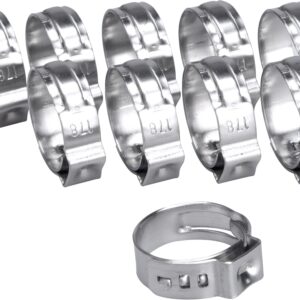 spona na hadici, 10ks, ?17,8mm, INOX