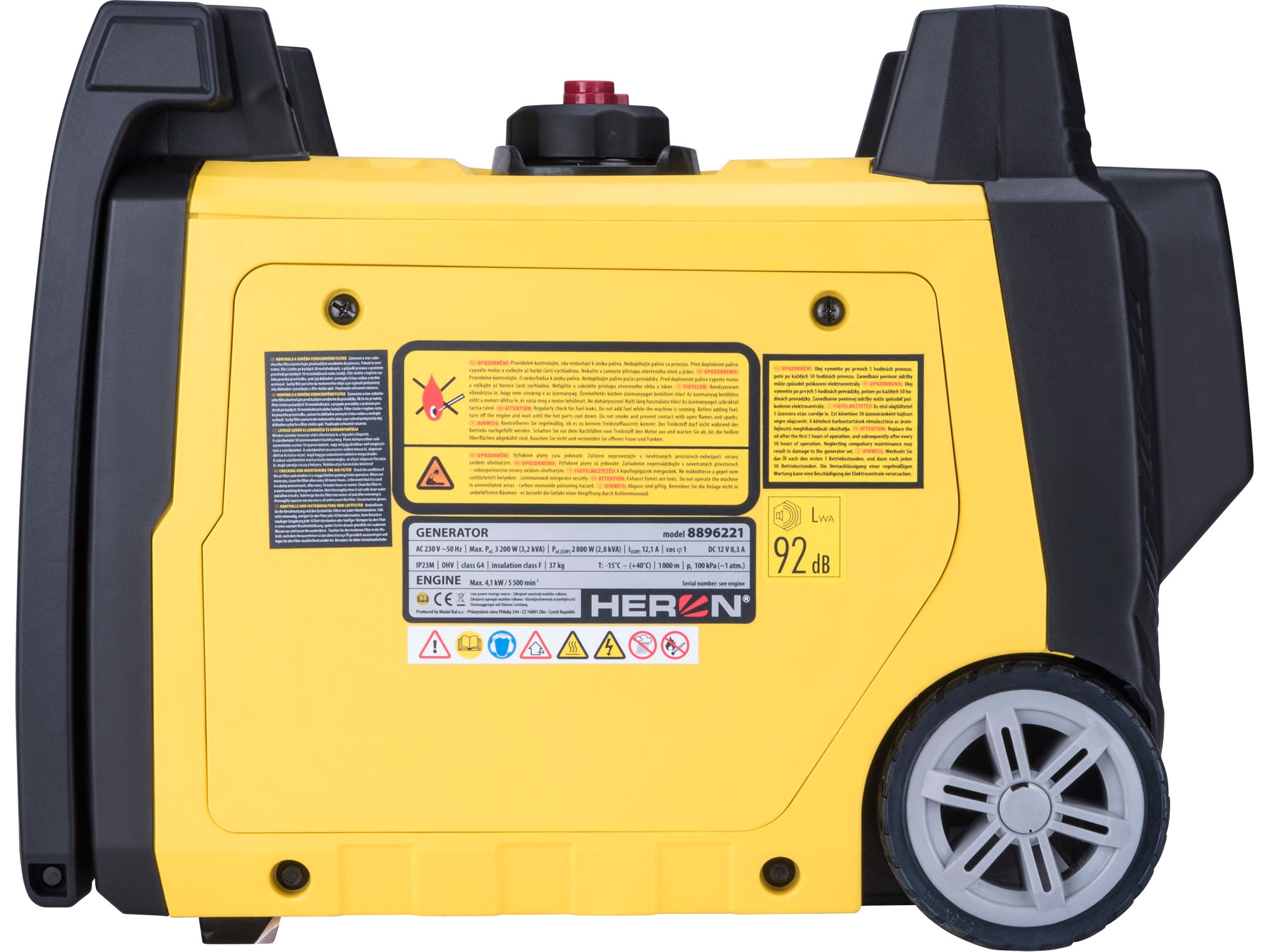 elektrocentrála digitální invertorová 5,4HP/3,2kW, elektrický start - Obrázek 4