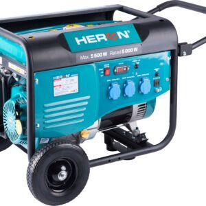 elektrocentrála benzínová 13HP/5,5kW, pro svařování, podvozek